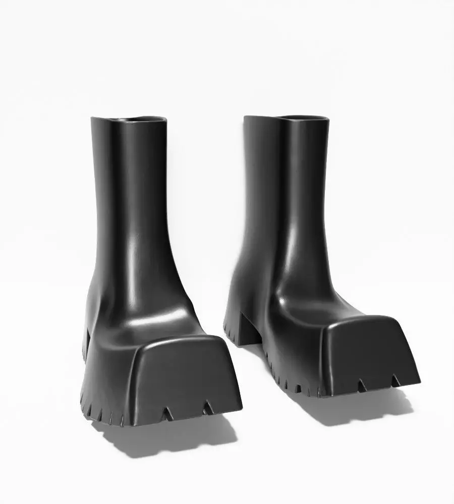 Bottega Veneta Puddle Boots chunky shoes Props Second Life toy 3D print model_21