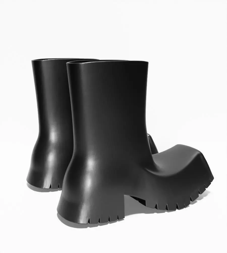 Bottega Veneta Puddle Boots chunky shoes Props Second Life toy 3D print model_15