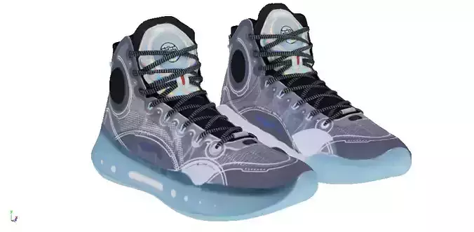 Cyberpunk 2 fashion techwear sneaker 20 space hippie Low-poly 3D model
