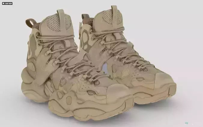 Cyberpunk fashion army military boots sneaker