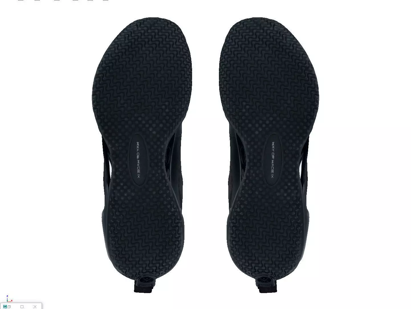 Cyberpunk fashion sneaker 9 Urban Techwear scifi future shoes  Low-poly 3D model_6