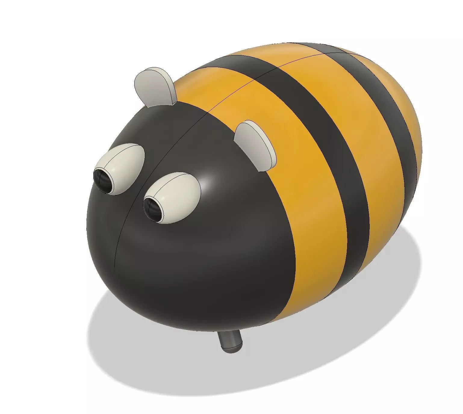 Toothpick bee 3D print model_1
