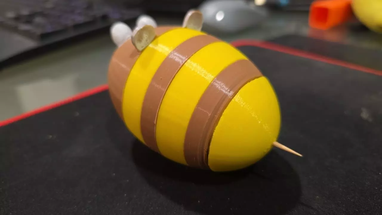 Toothpick bee 3D print model_0