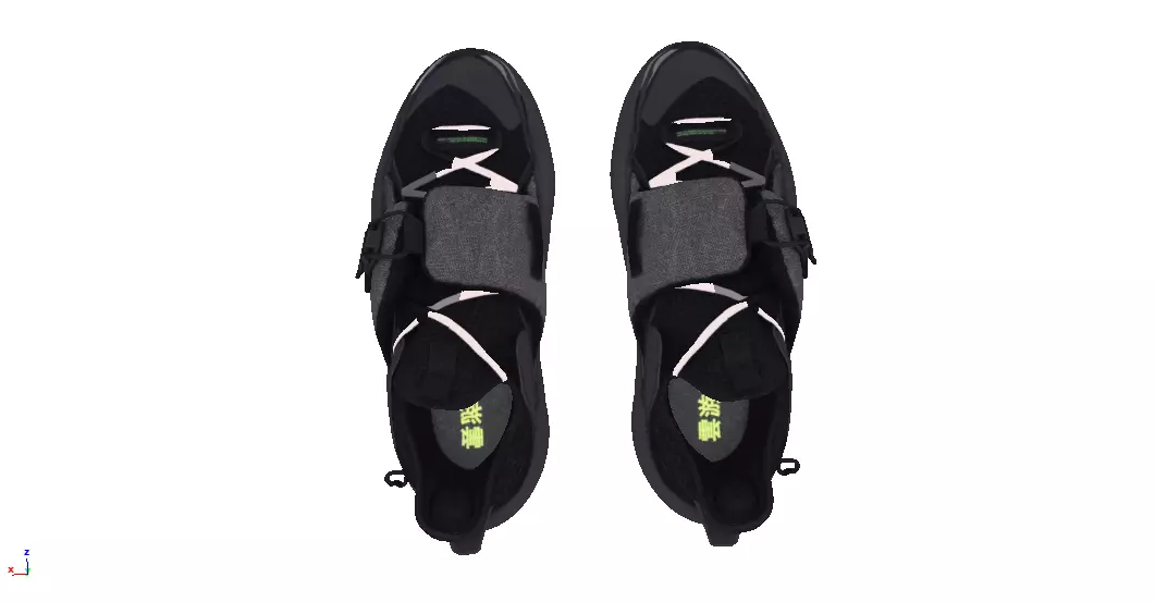 Cyberpunk fashion sneaker 7 Urban Techwear scifi future shoes Low-poly 3D model_3