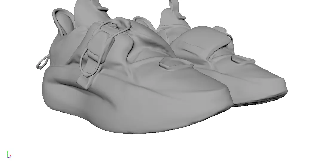 Cyberpunk fashion sneaker 7 Urban Techwear scifi future shoes Low-poly 3D model_5