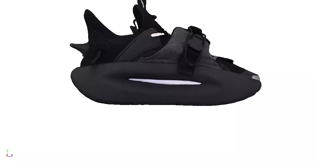 Cyberpunk fashion sneaker 7 Urban Techwear scifi future shoes Low-poly 3D model_1