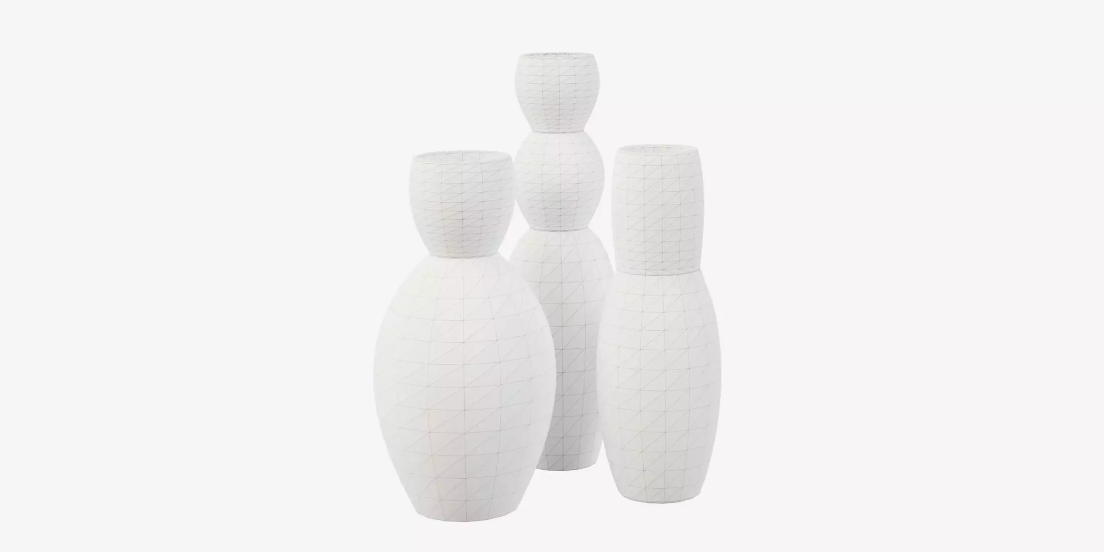 Decorative Vases 01 Low-poly 3D model_9