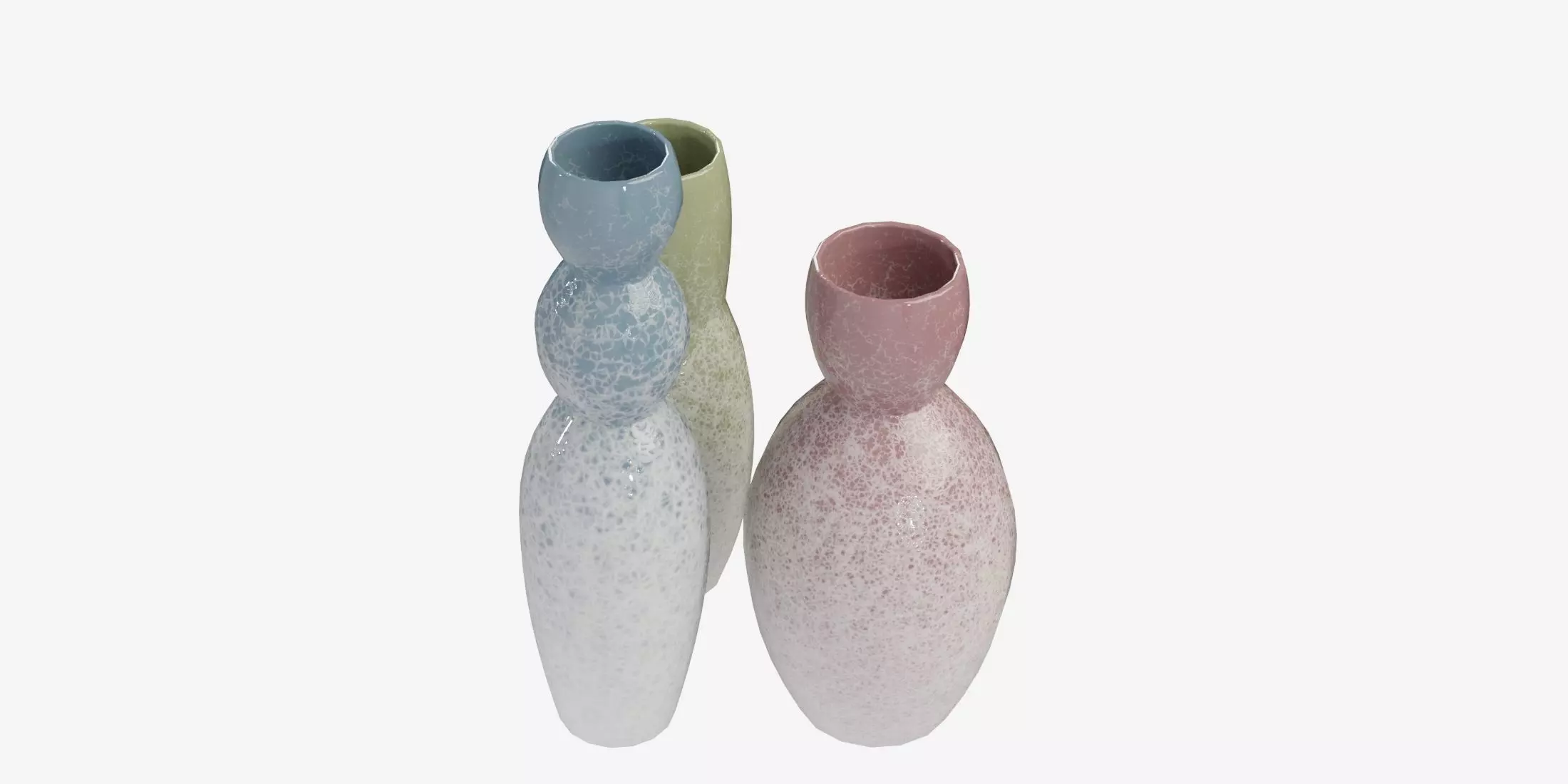 Decorative Vases 01 Low-poly 3D model_5