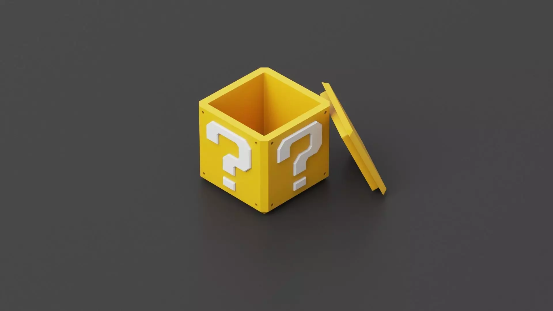 MARIO BROS - Mistery box - Question Mark Box 3D print model_2