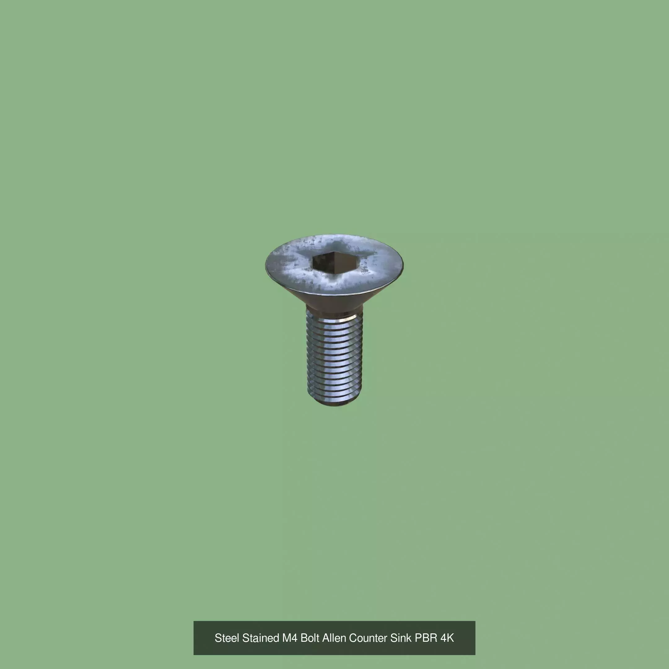Collection Steel Stained Bolt Allen Counter Sink PBR 4K _3