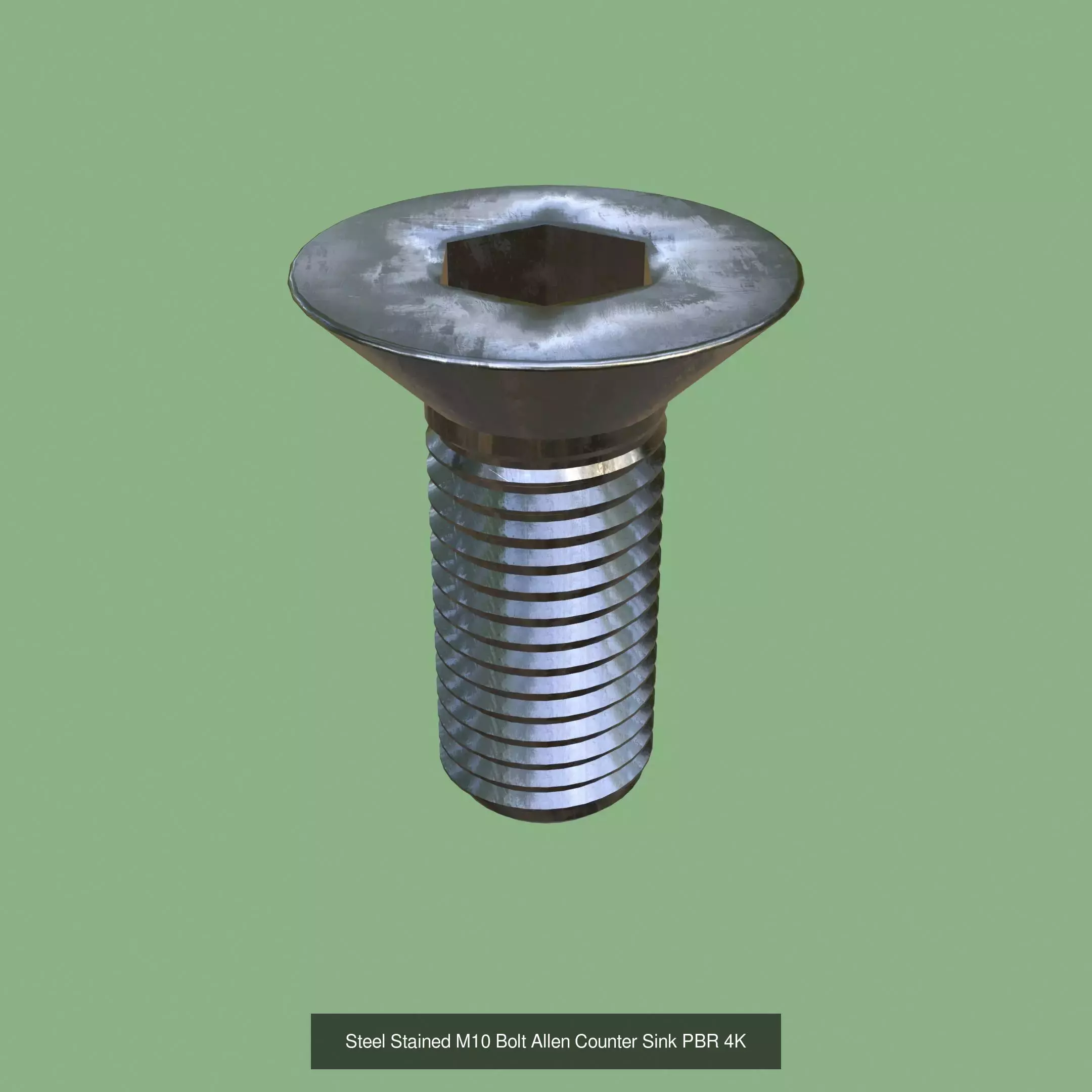Collection Steel Stained Bolt Allen Counter Sink PBR 4K _7