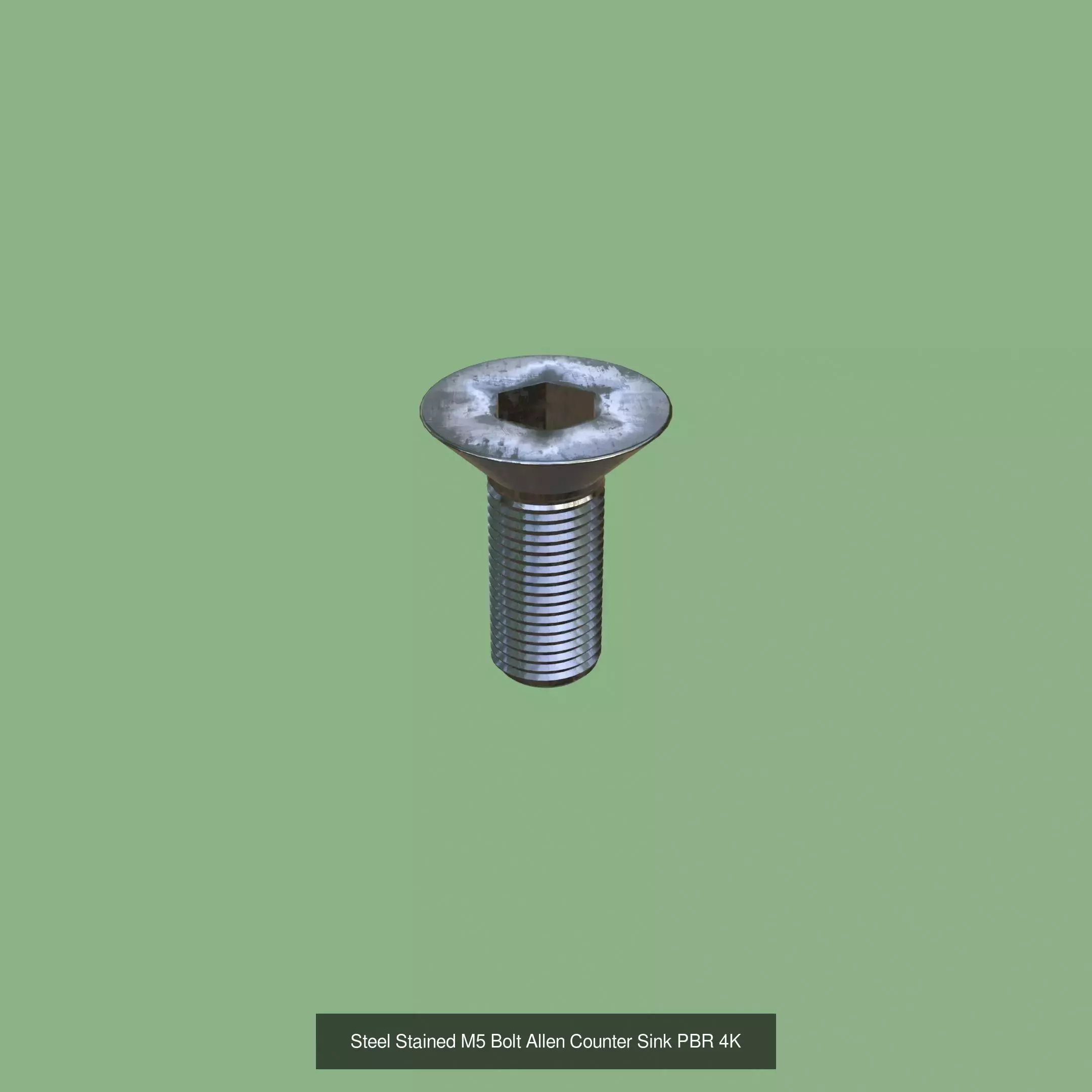 Collection Steel Stained Bolt Allen Counter Sink PBR 4K _4