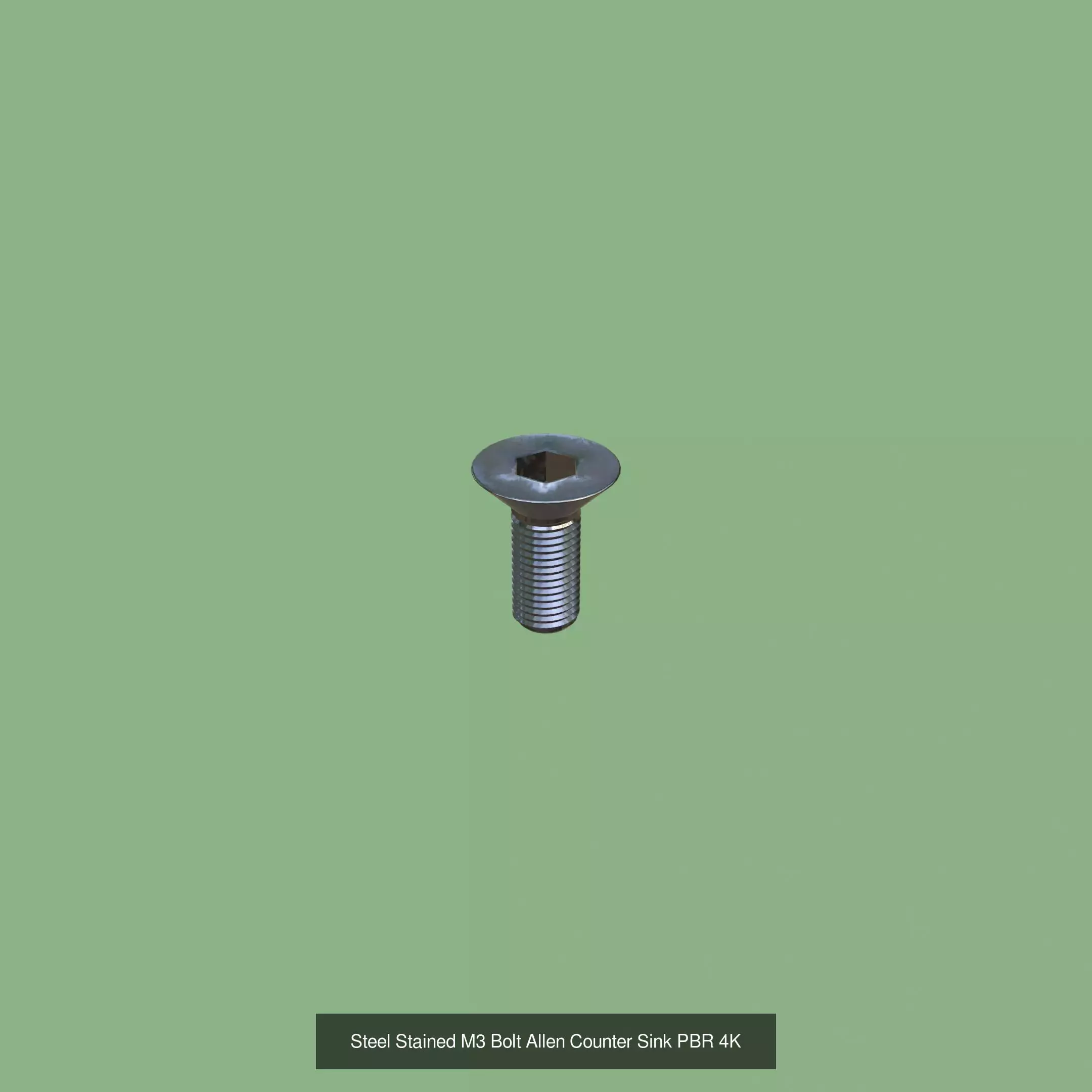 Collection Steel Stained Bolt Allen Counter Sink PBR 4K _2
