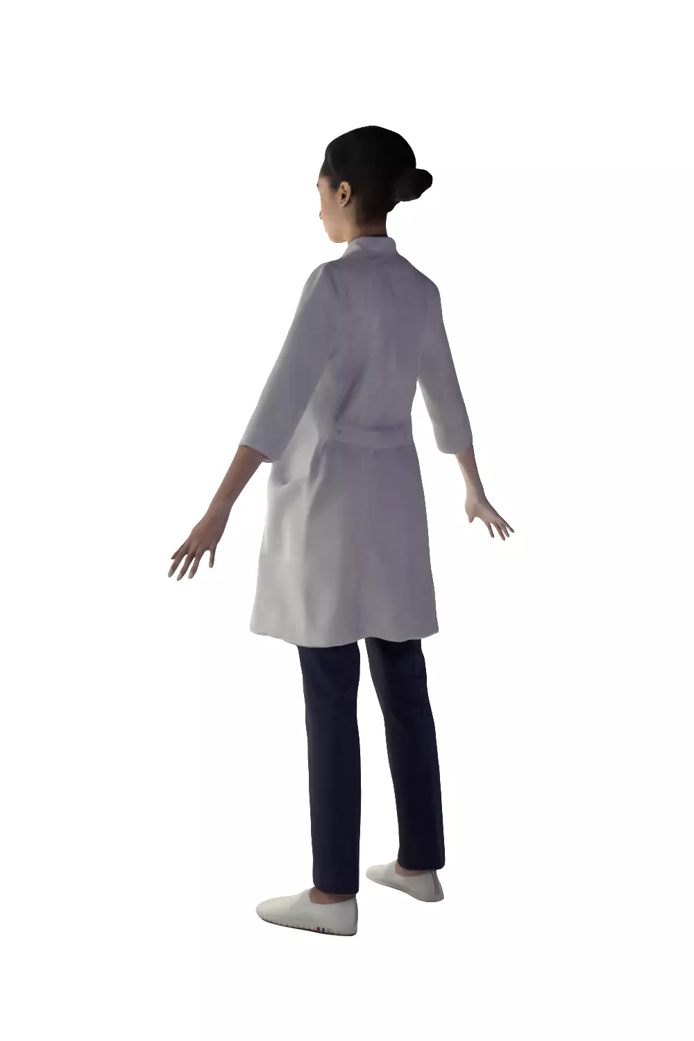 Attractive Female Doctor - Scanned 3D model_4