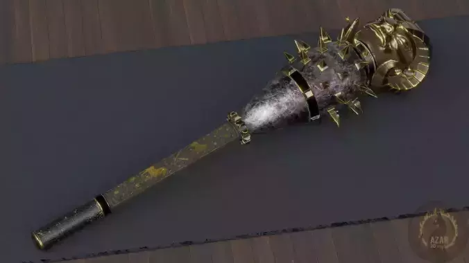Mace Ram001  Premium 3D Weapon Asset by AZAR3DStudio