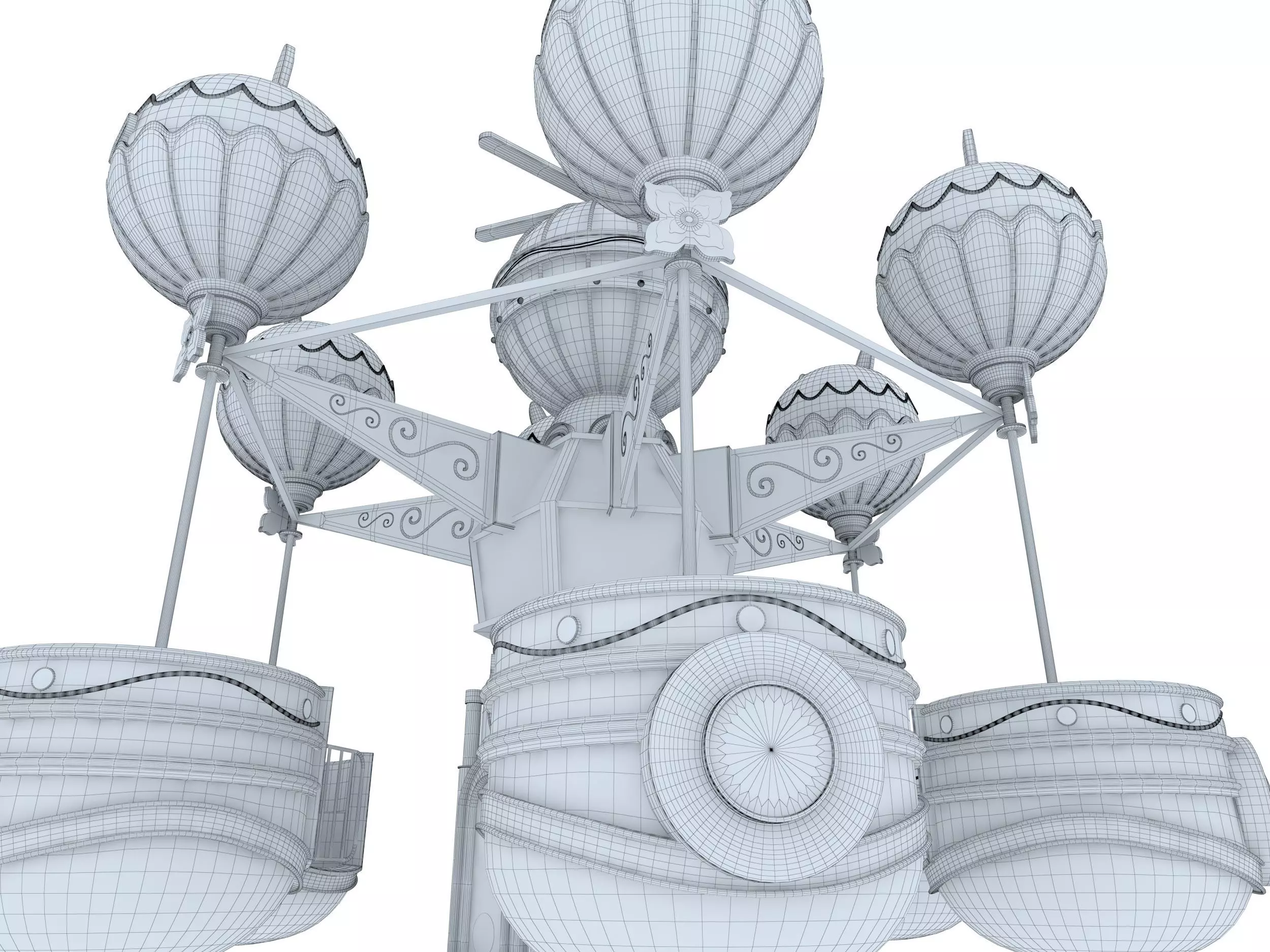 Amusement Park Samba Ball 3D model_9