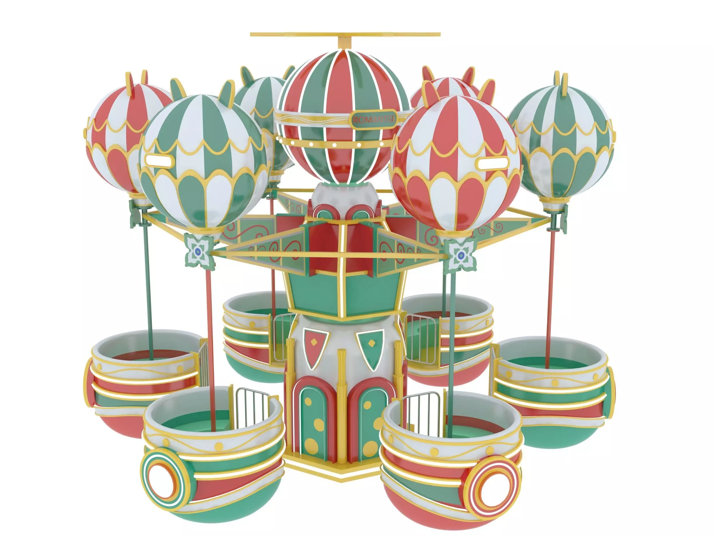 Amusement Park Samba Ball 3D model_3