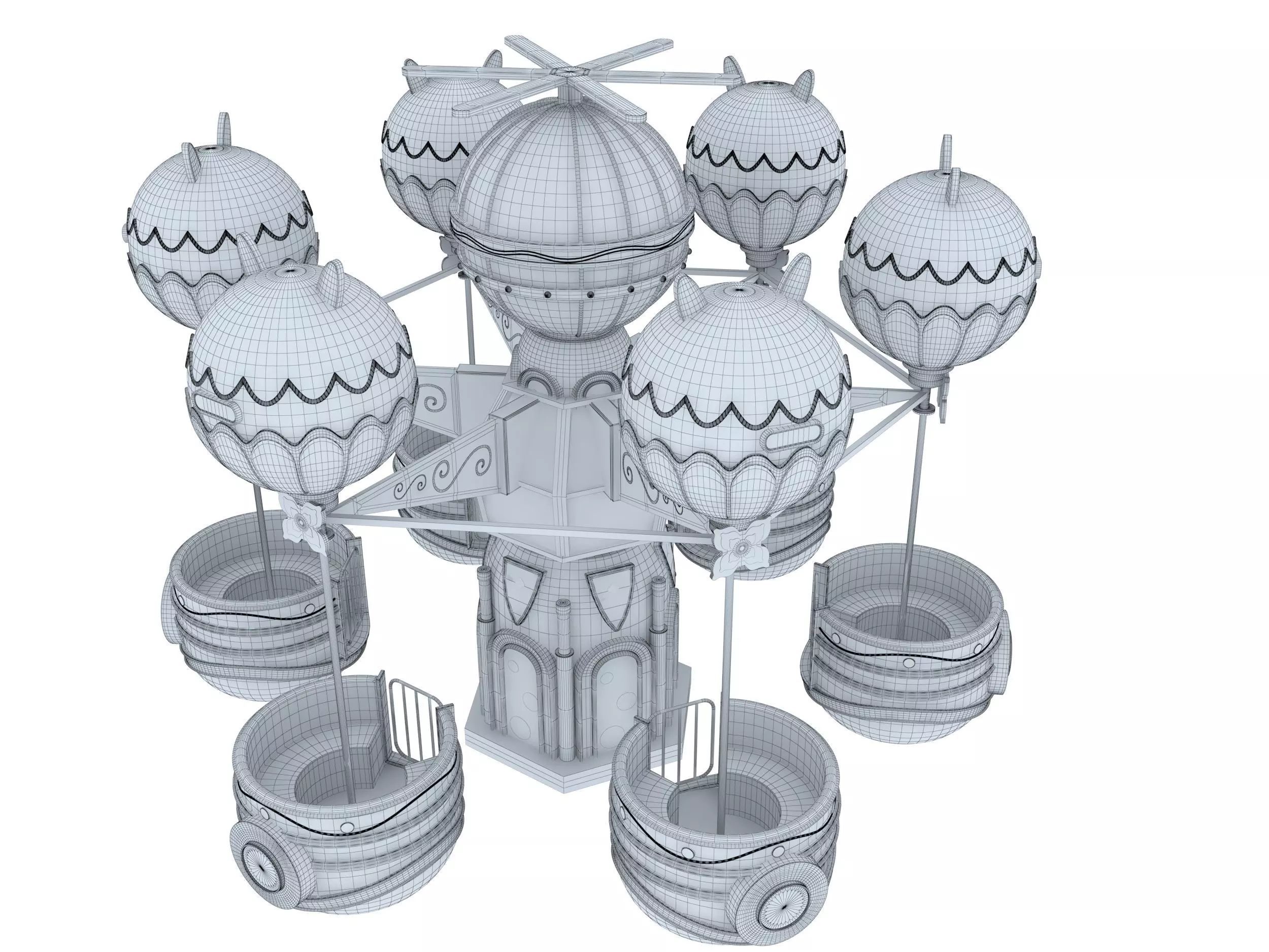 Amusement Park Samba Ball 3D model_5