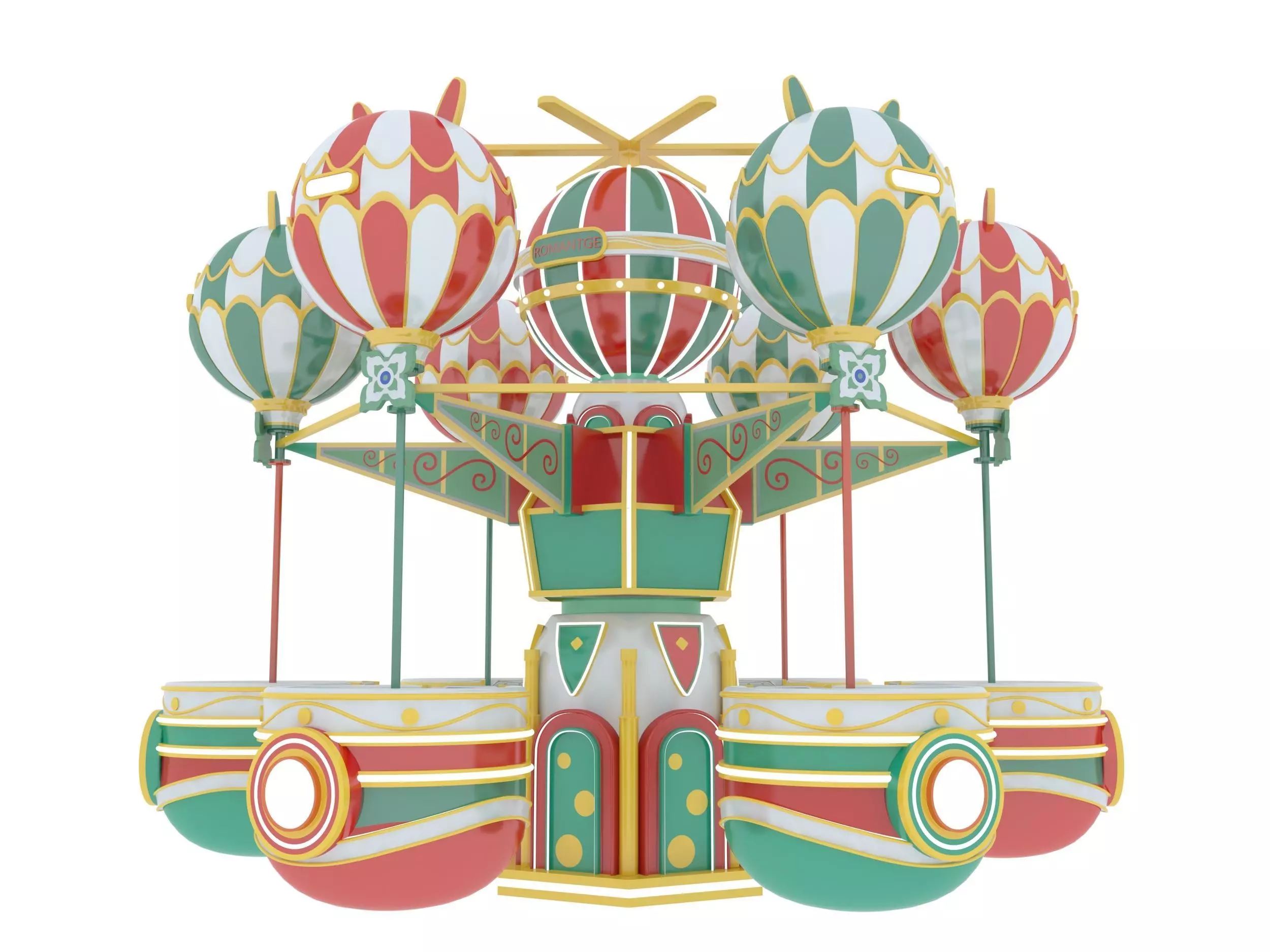 Amusement Park Samba Ball 3D model_2