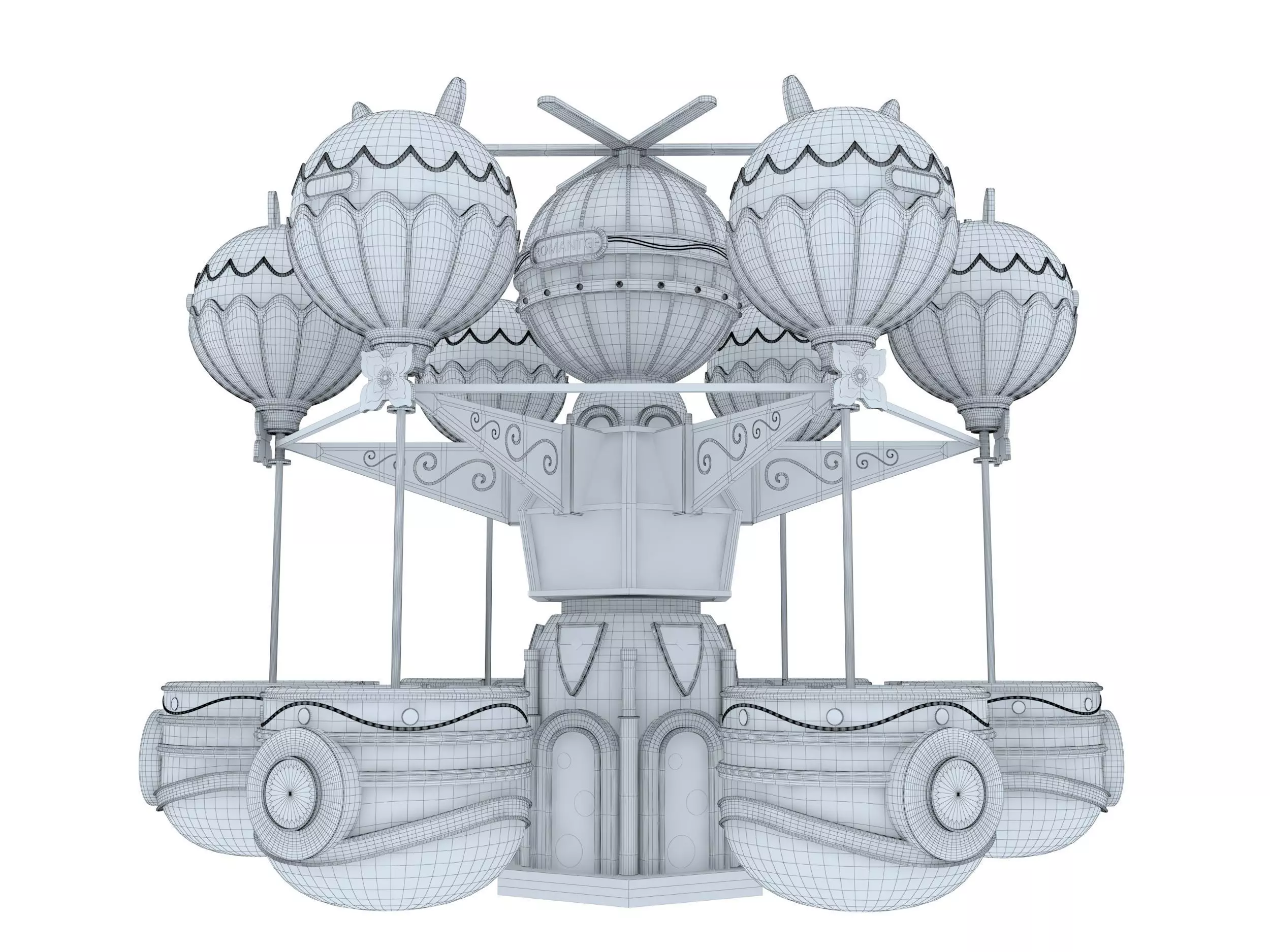 Amusement Park Samba Ball 3D model_8