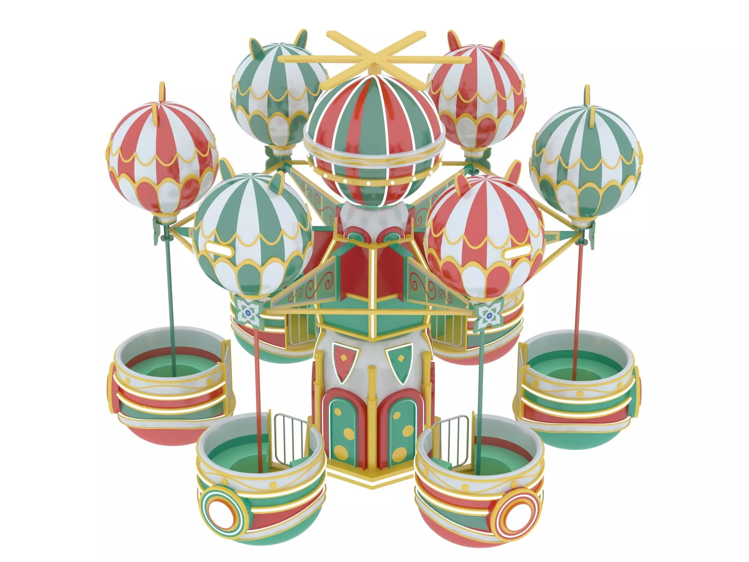 Amusement Park Samba Ball 3D model_1