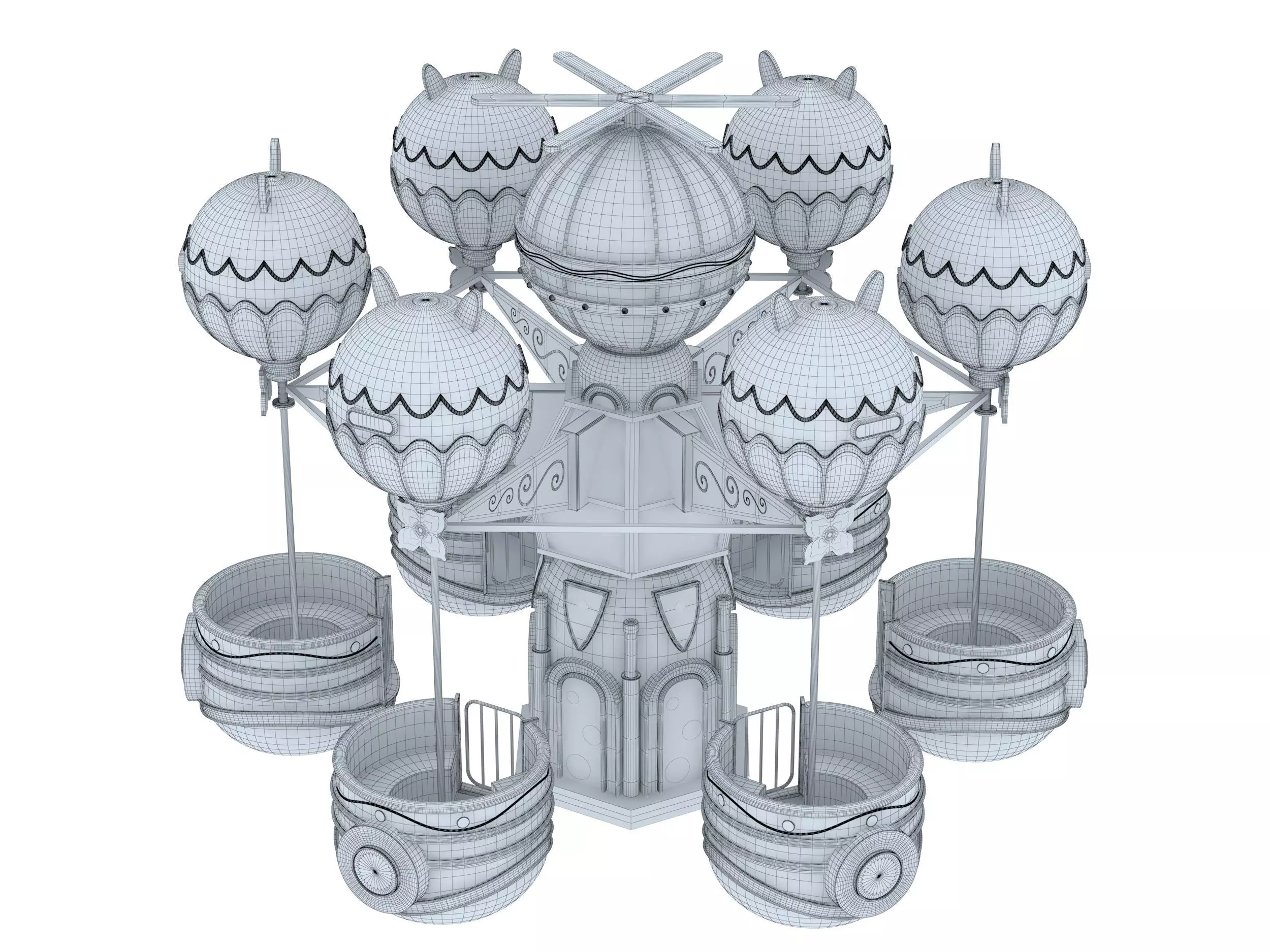 Amusement Park Samba Ball 3D model_7