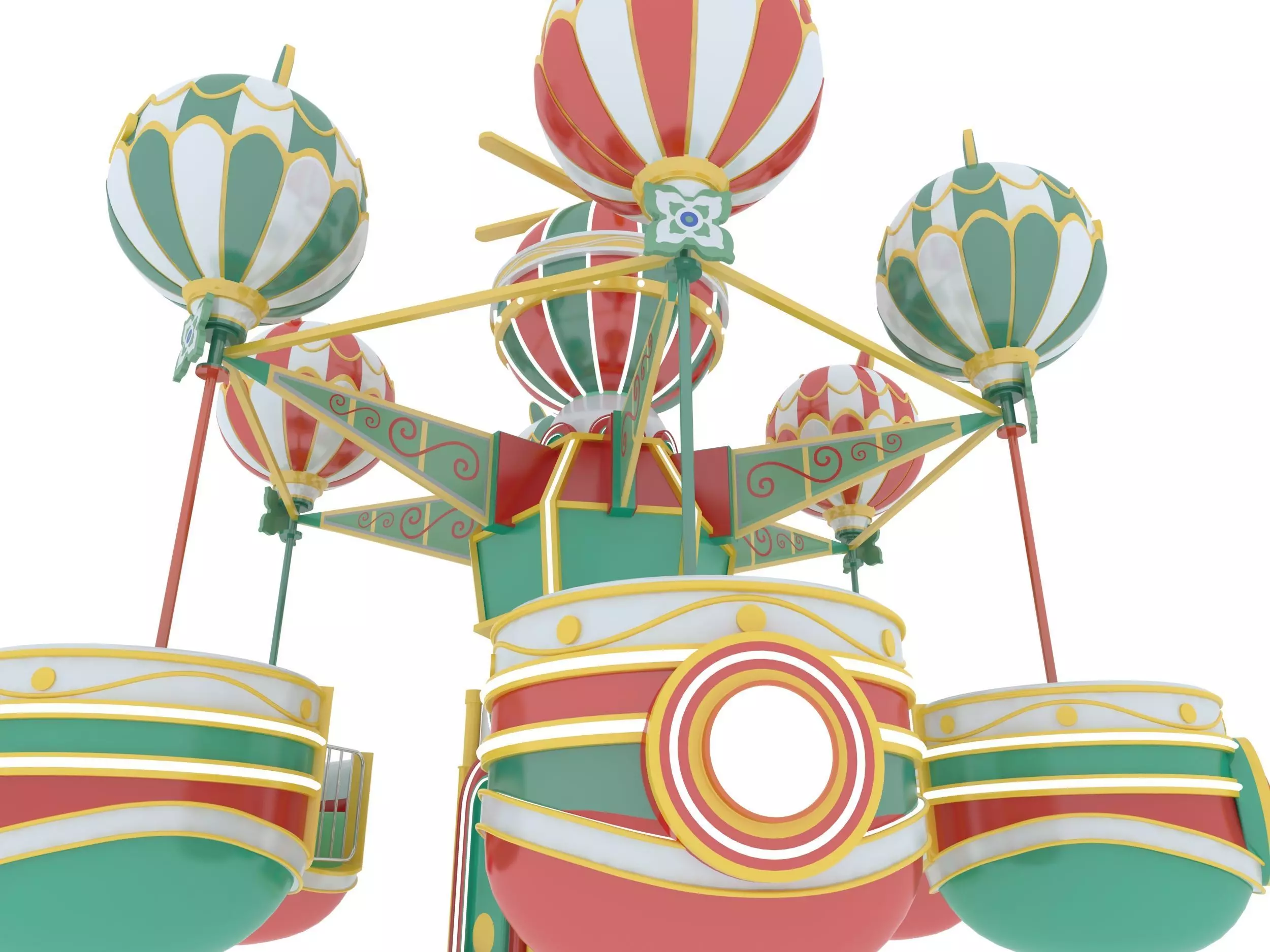 Amusement Park Samba Ball 3D model_4