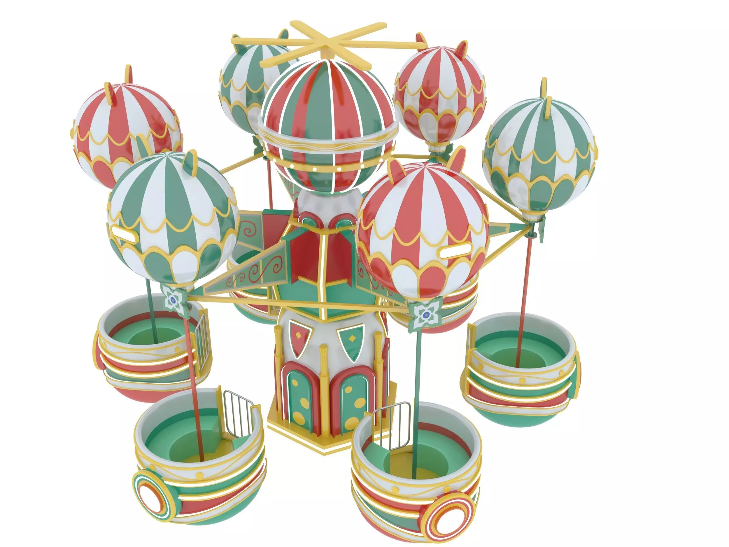 Amusement Park Samba Ball 3D model_0