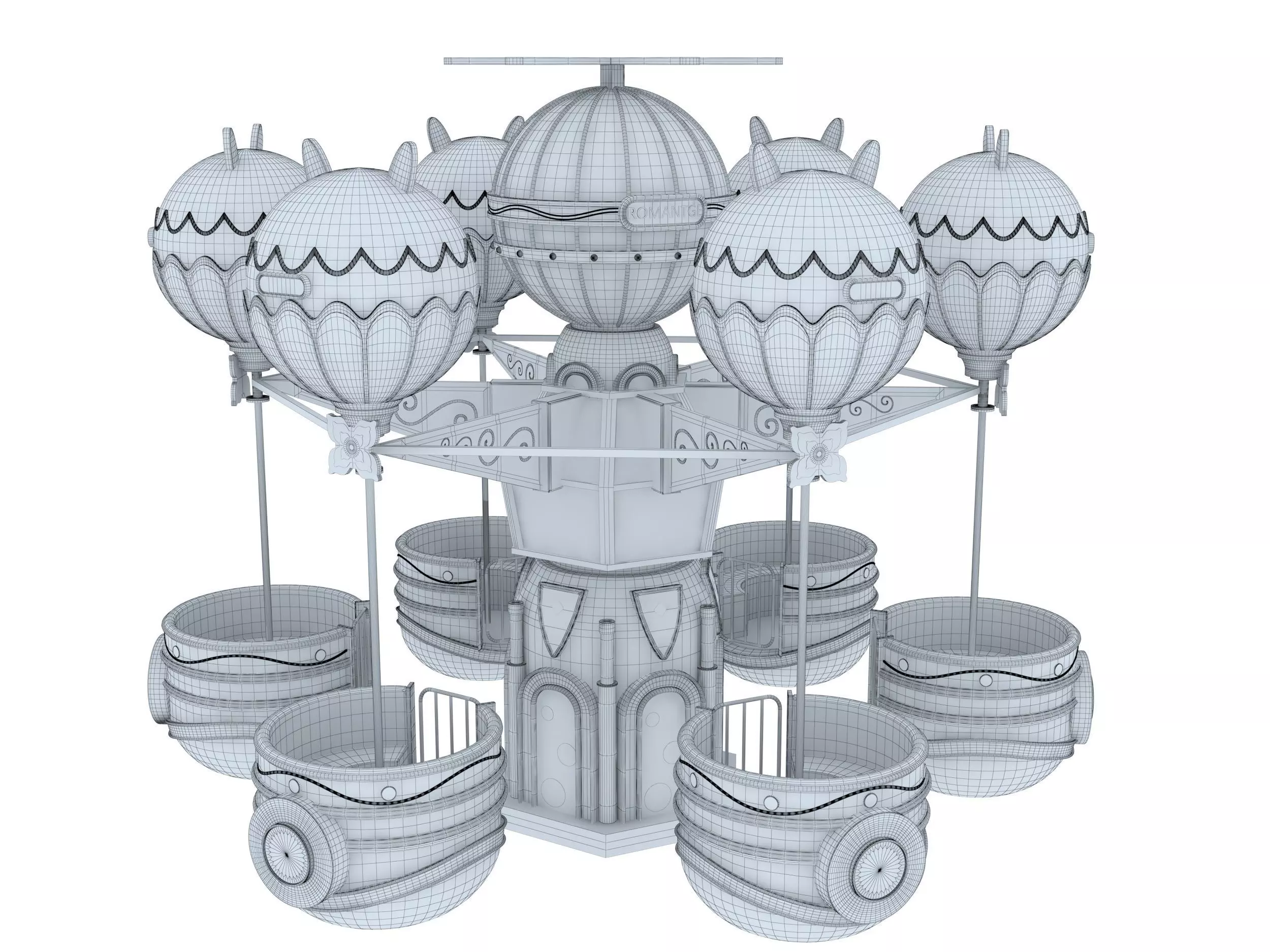 Amusement Park Samba Ball 3D model_6