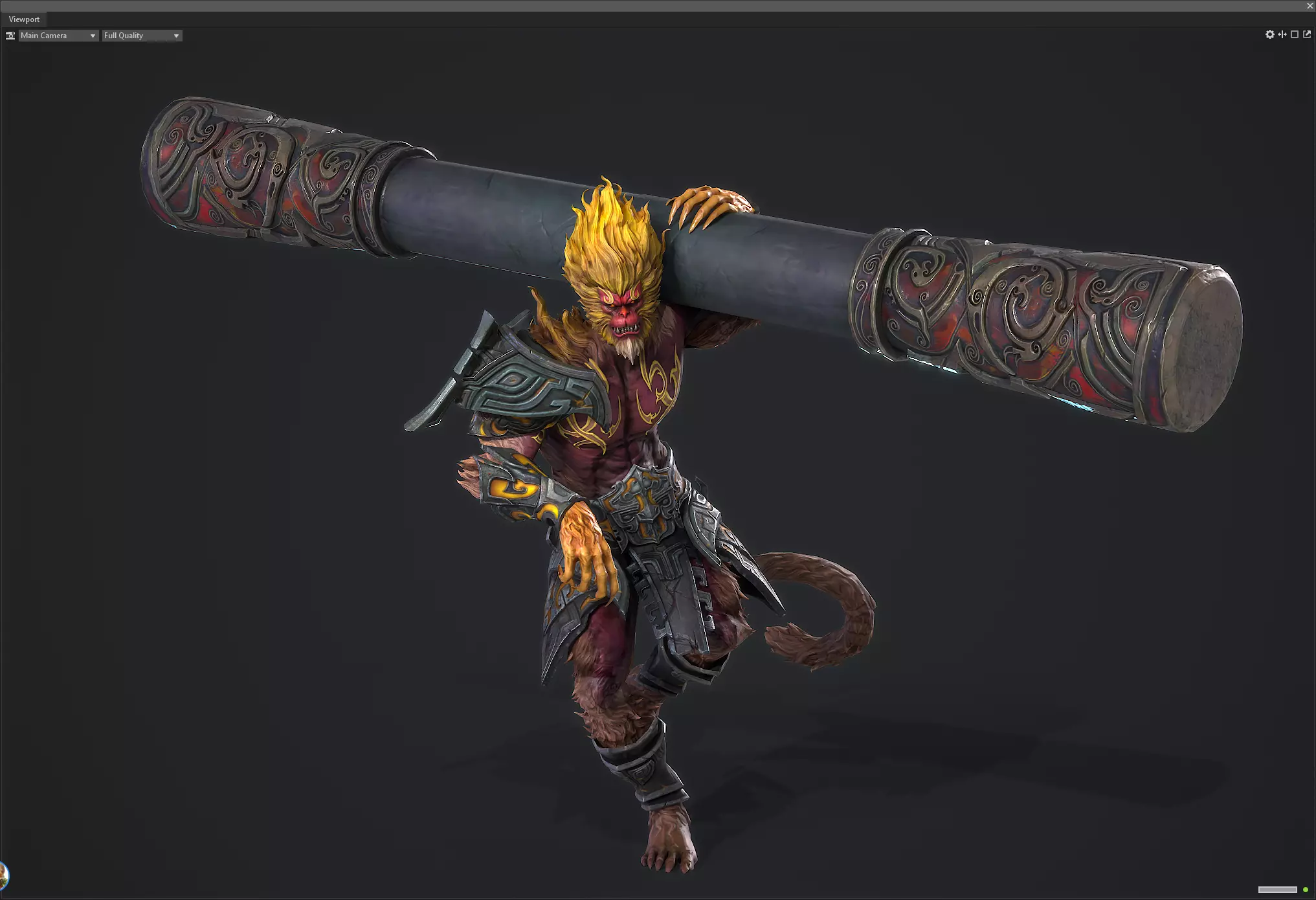 Sun Wukong Low-poly 3D model_3