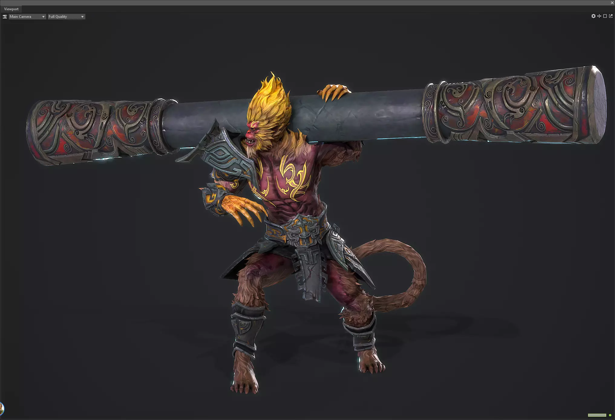 Sun Wukong Low-poly 3D model_7
