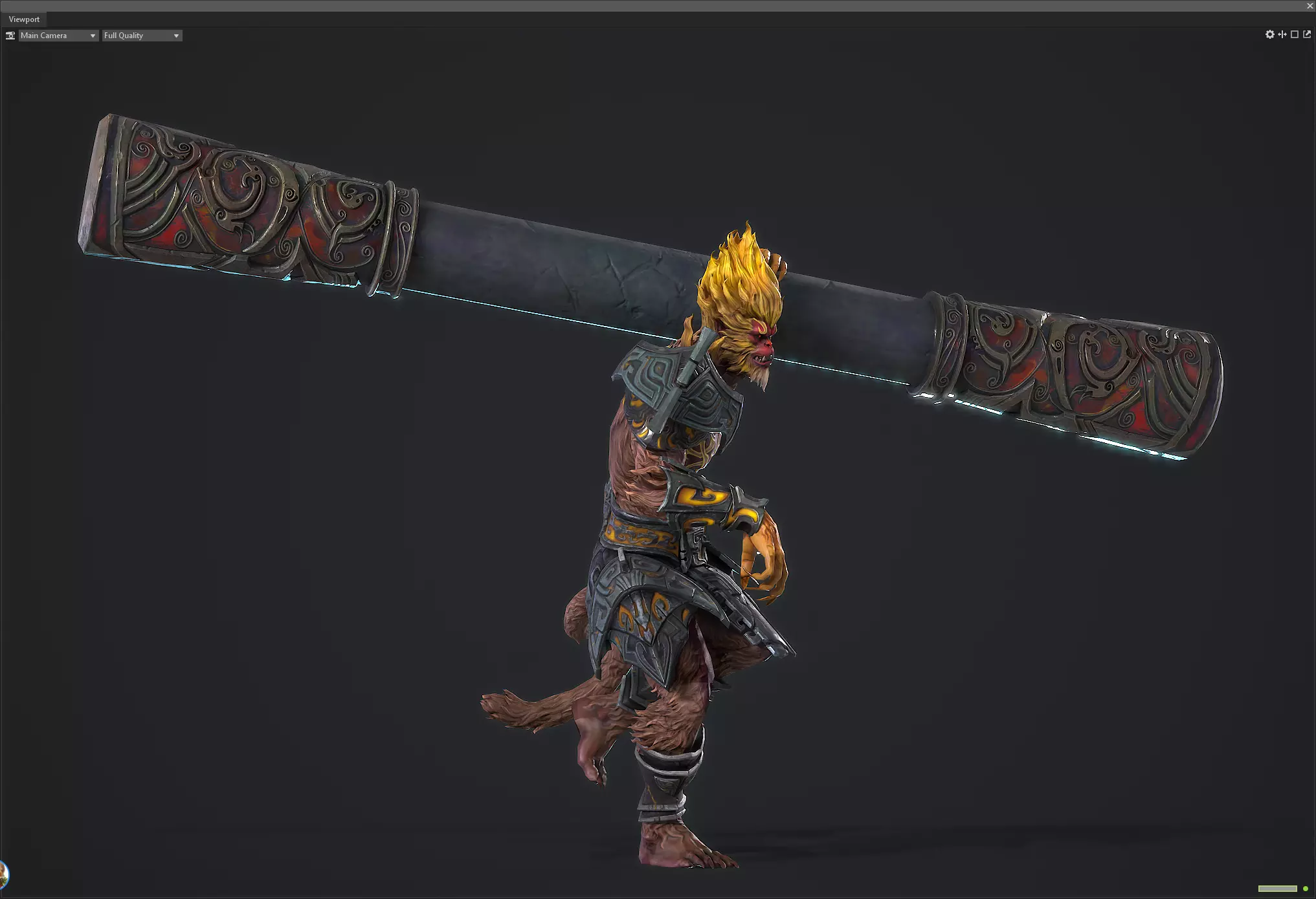 Sun Wukong Low-poly 3D model_5