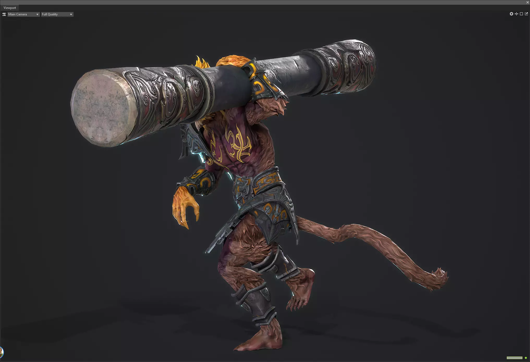 Sun Wukong Low-poly 3D model_6