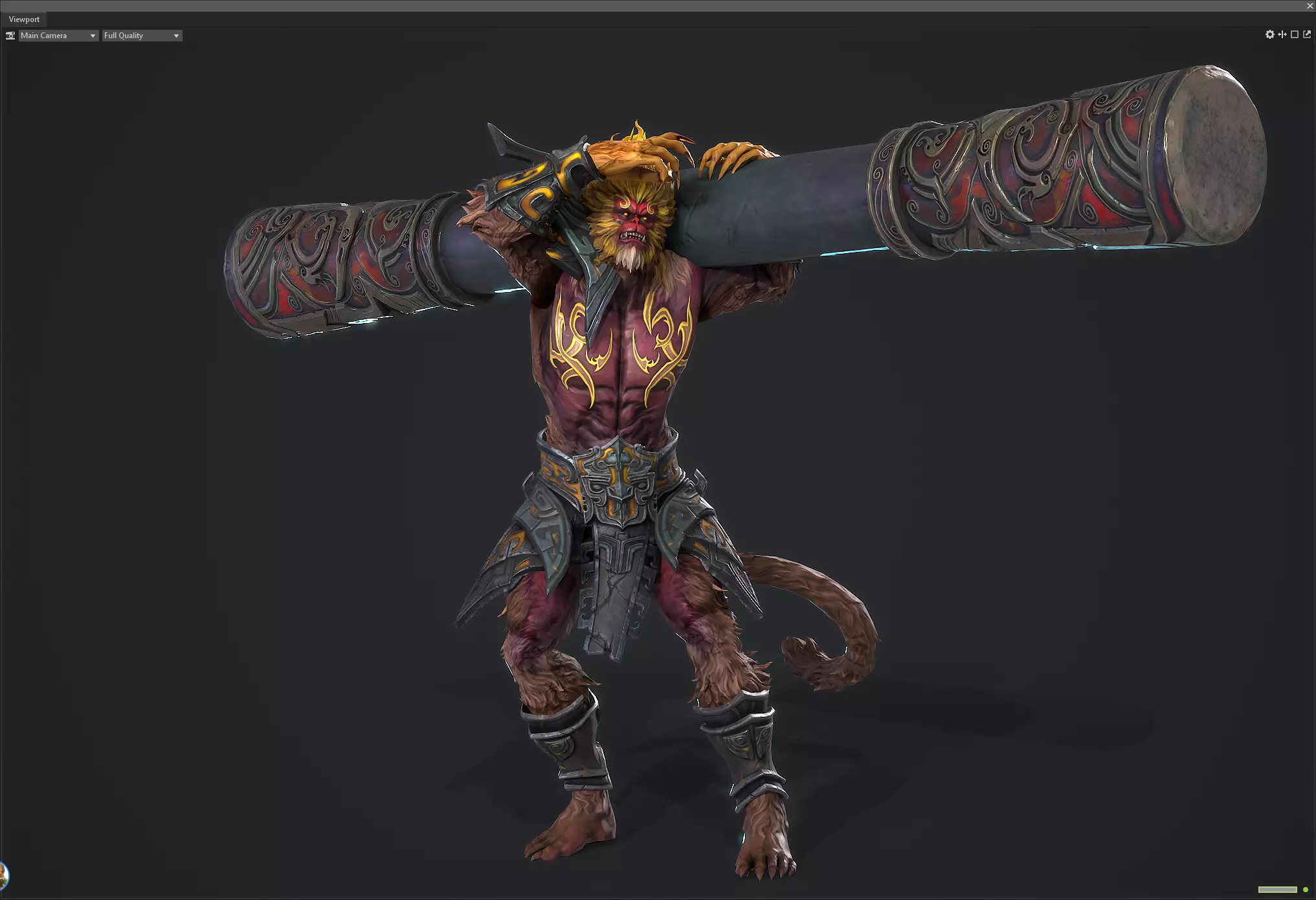 Sun Wukong Low-poly 3D model_9