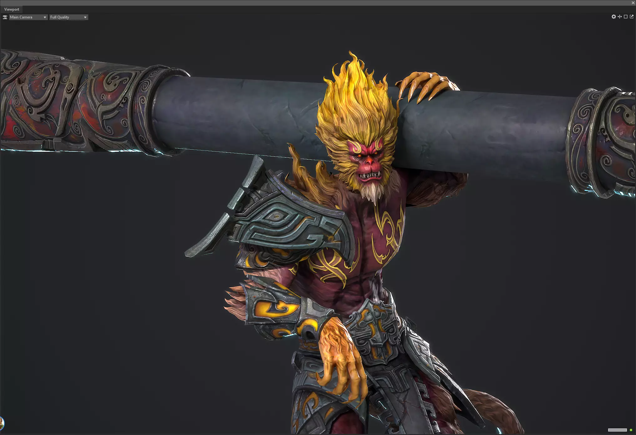 Sun Wukong Low-poly 3D model_0