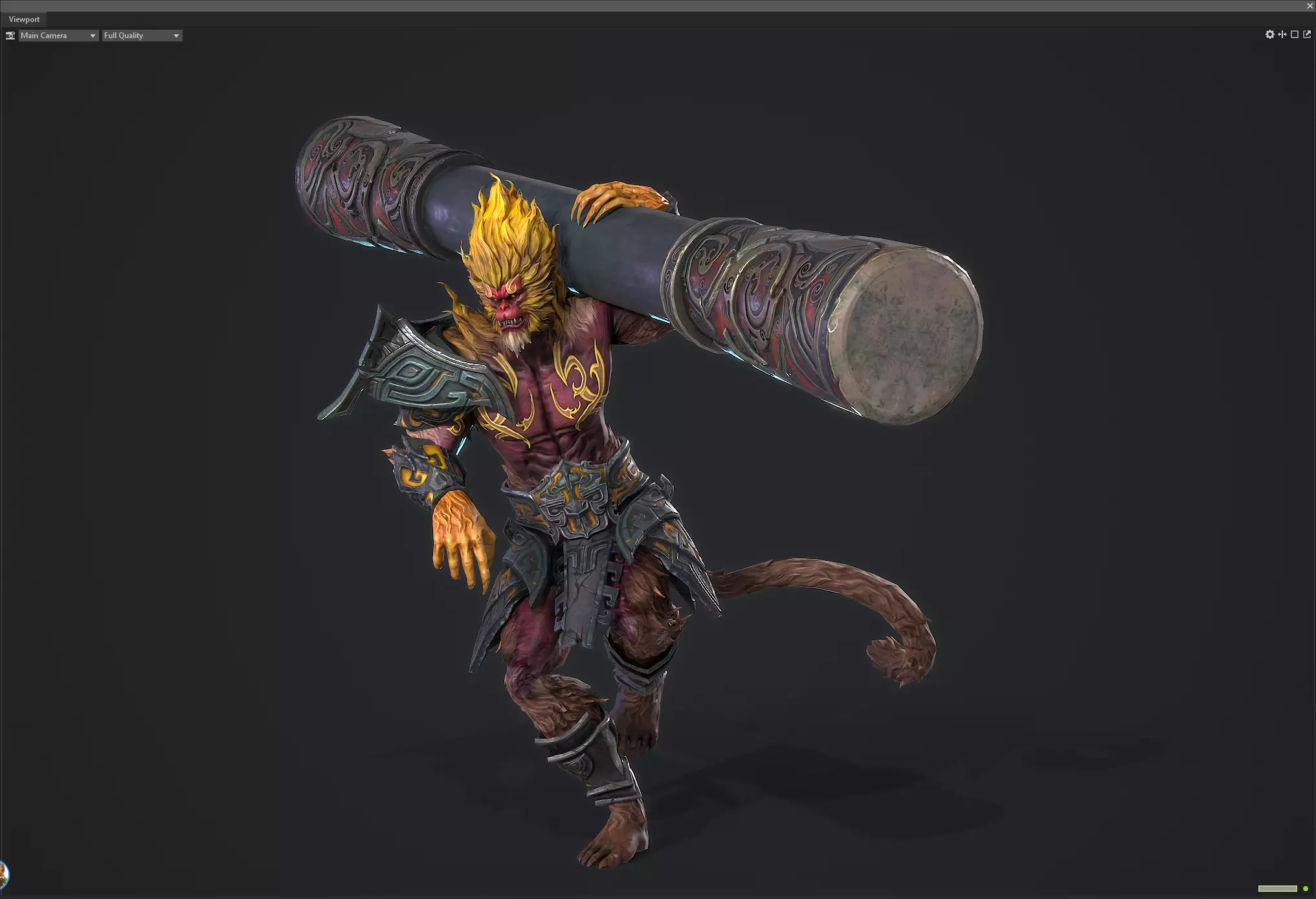 Sun Wukong Low-poly 3D model_2