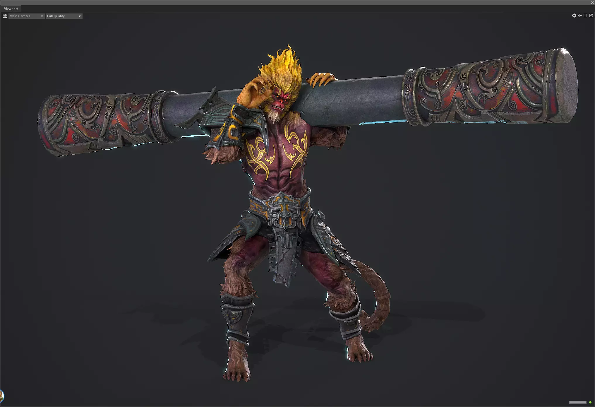 Sun Wukong Low-poly 3D model_17