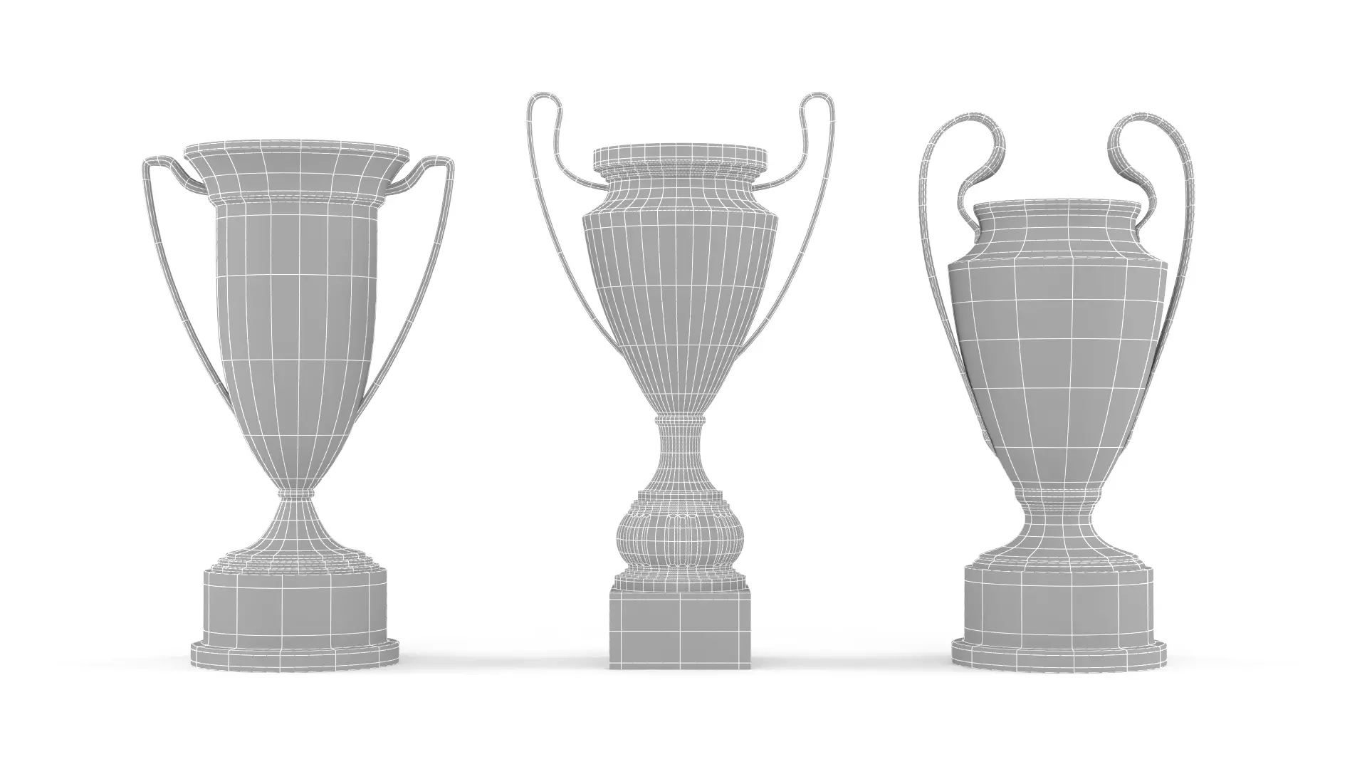Trophy Cups 3D model_7
