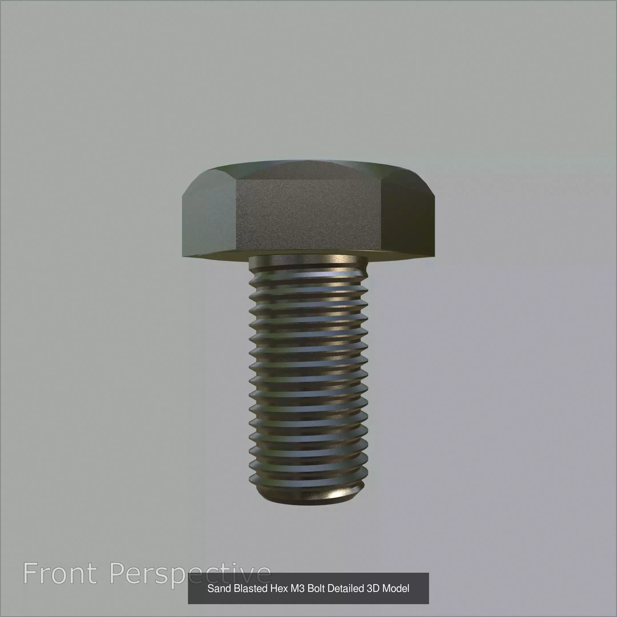 Collection of Steel Stained M3 to M12 Hex Bolts PBR 4K Textures _2