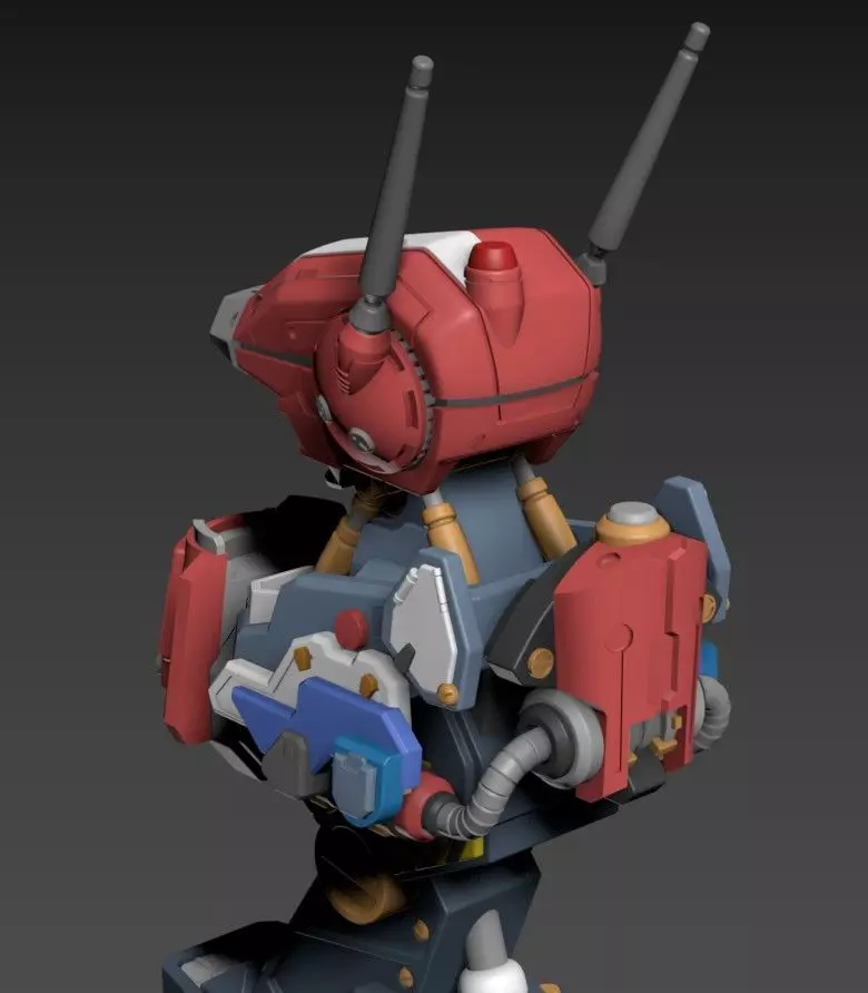 BF-1J Bald Terry 100mm Bust 3D print model_4