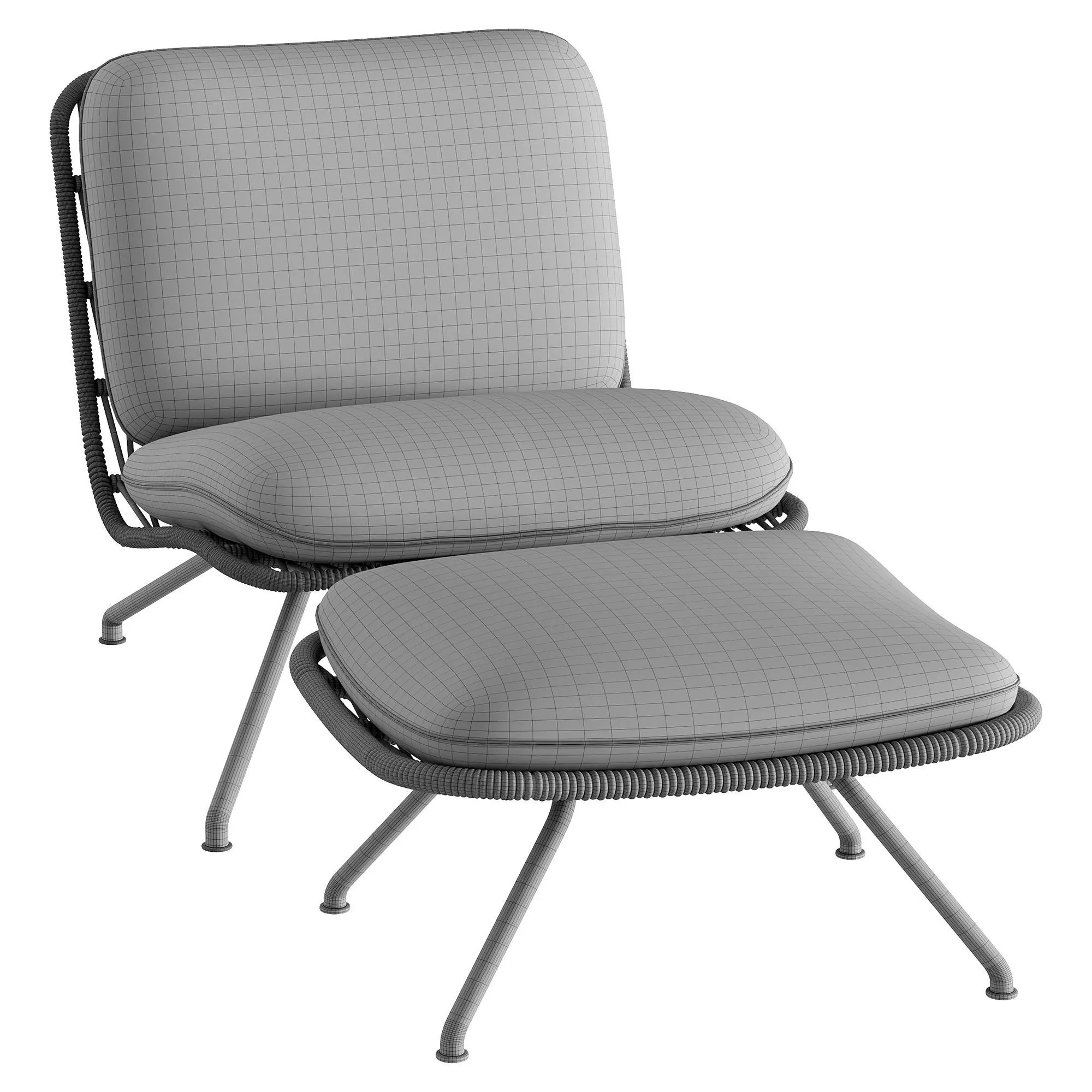 Maina stool chair 3D model_4