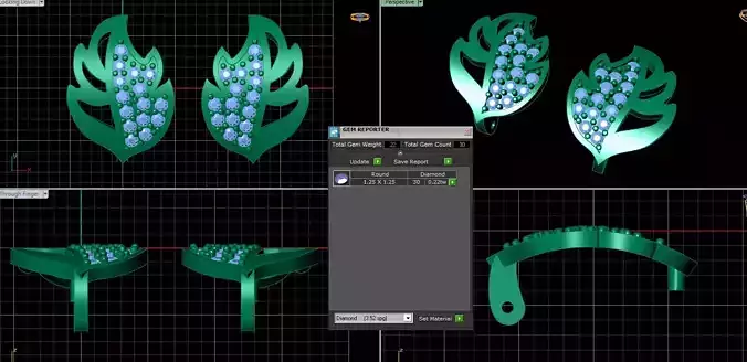 earring jewelry Earring 3DM