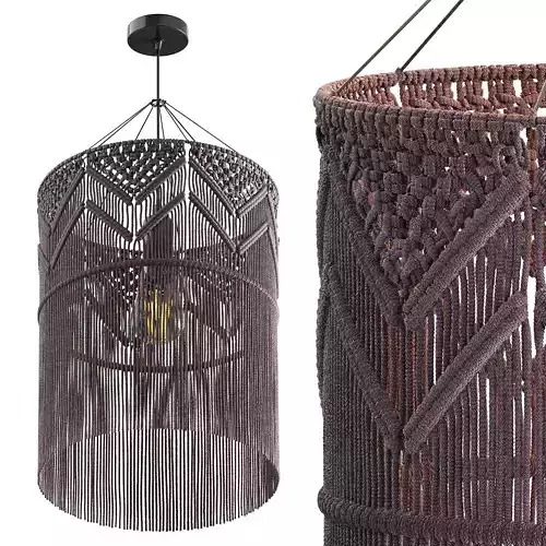 Macrame Boho Pendant Lamp