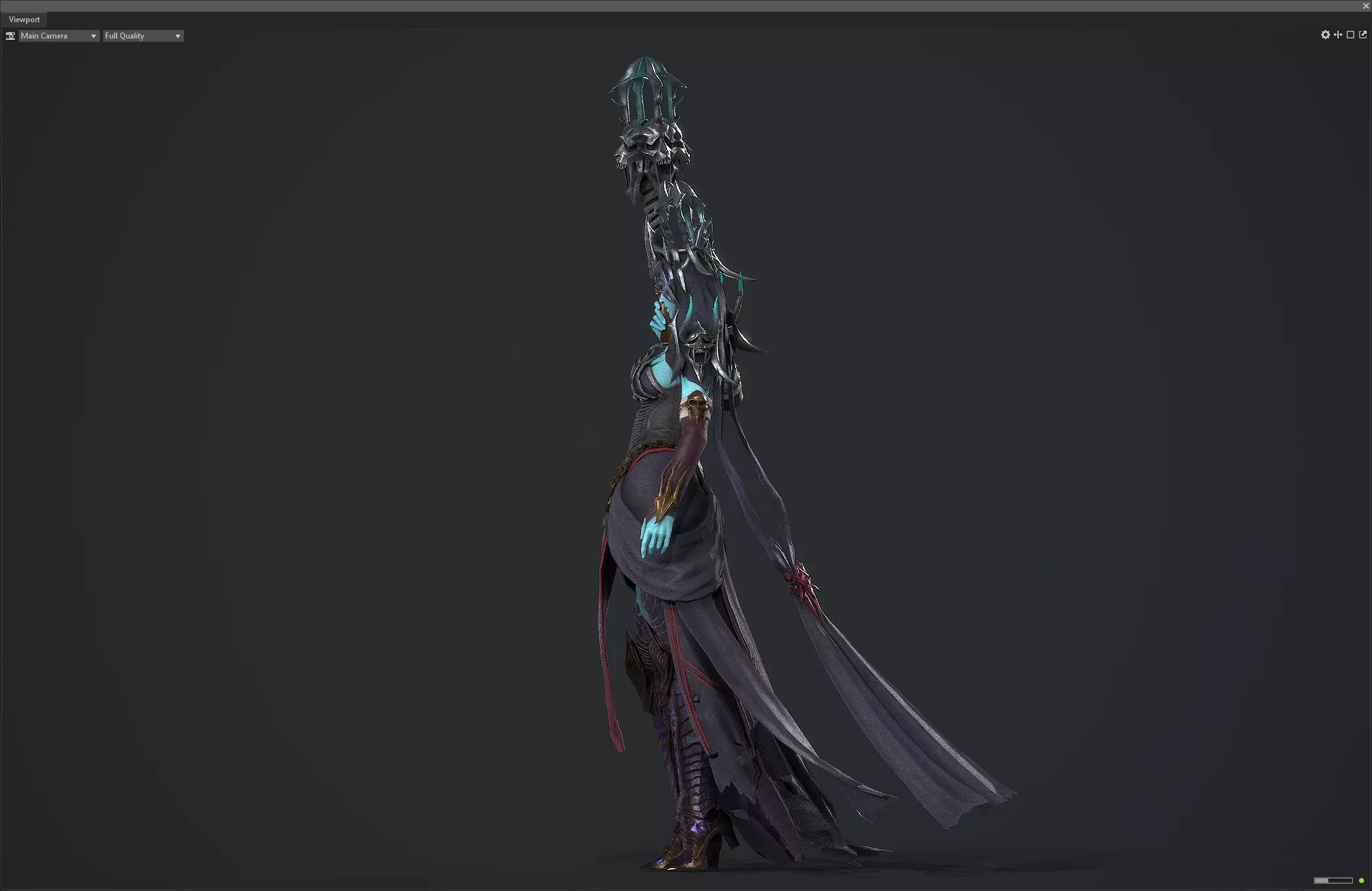 Shaman Low-poly 3D model_7