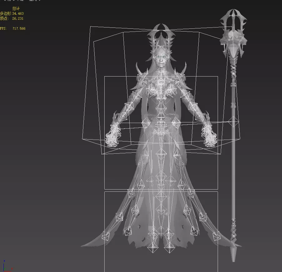 Shaman Low-poly 3D model_11