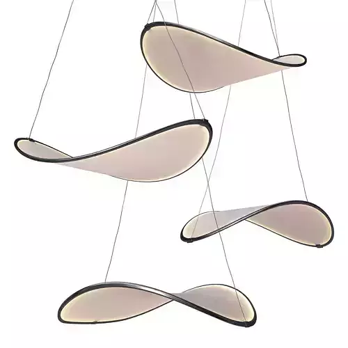 LED fabric pendant lamp