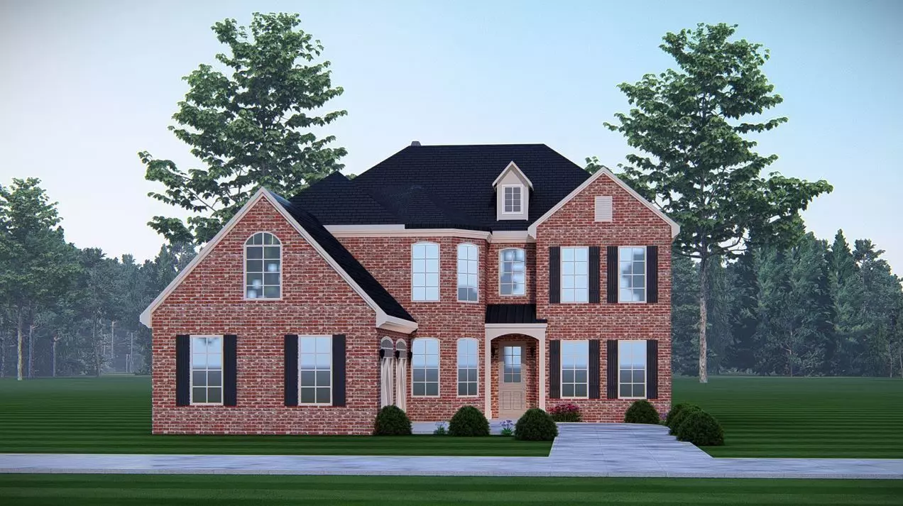 Contemporary American Home Architectural Visualization 3D model_0