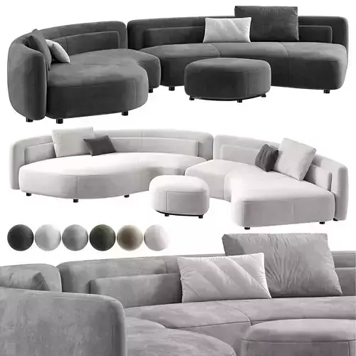 Bezier Sofa 01 by Minotti