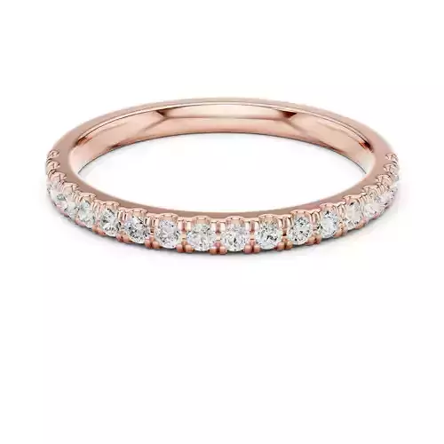 Half Eternity Round Diamond Wedding Band 3DM STL Video