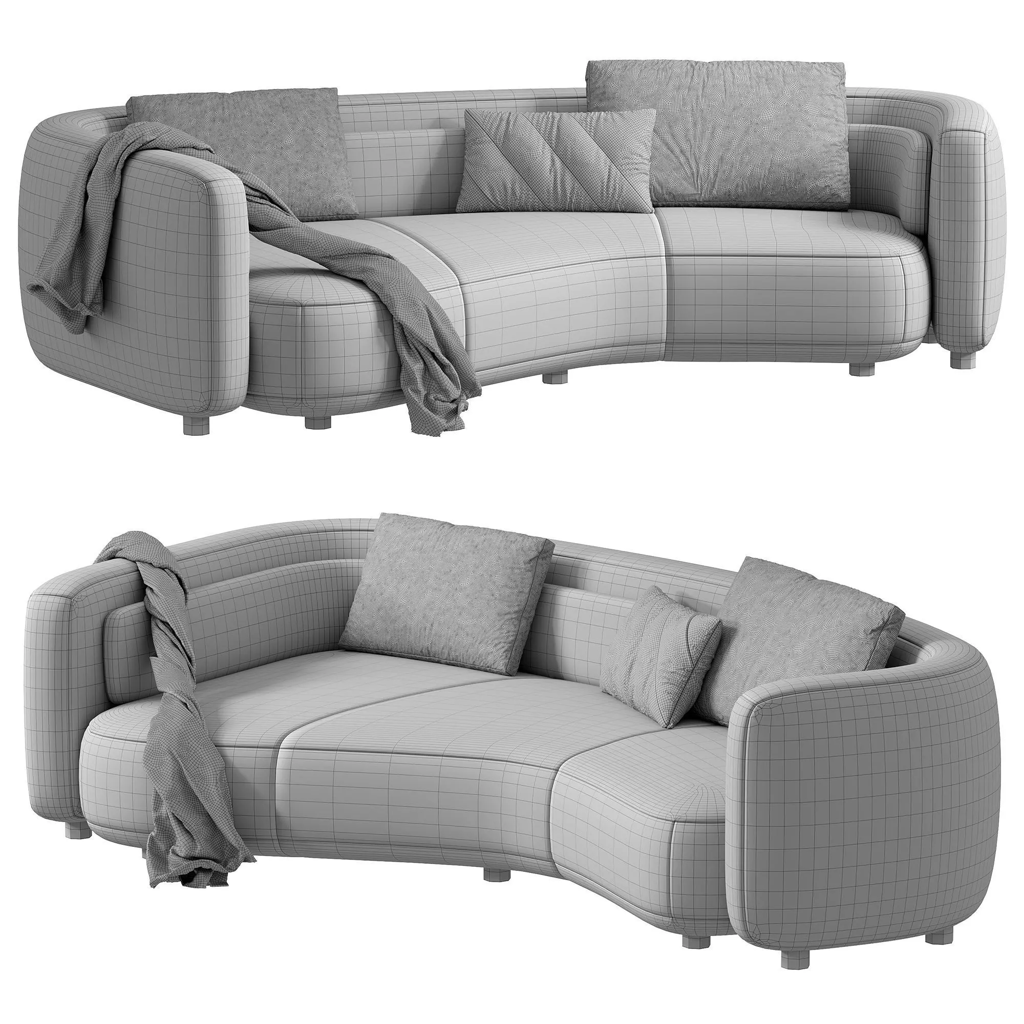 Bezier Sofa 04 by Minotti 3D model_5